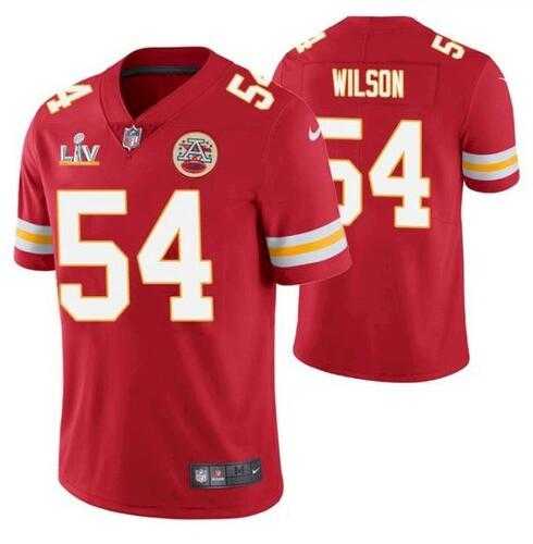 Nike Men & Women & Youth Chiefs 54 Damien Wilson Red 2021 Super Bowl LV Vapor Untouchable Limited Jersey,We sell and wholesale Nike Men & Women & Youth Chiefs 54 Damien Wilson Red 2021 Super Bowl LV Vapor Untouchable Limited Jersey on line form chian!